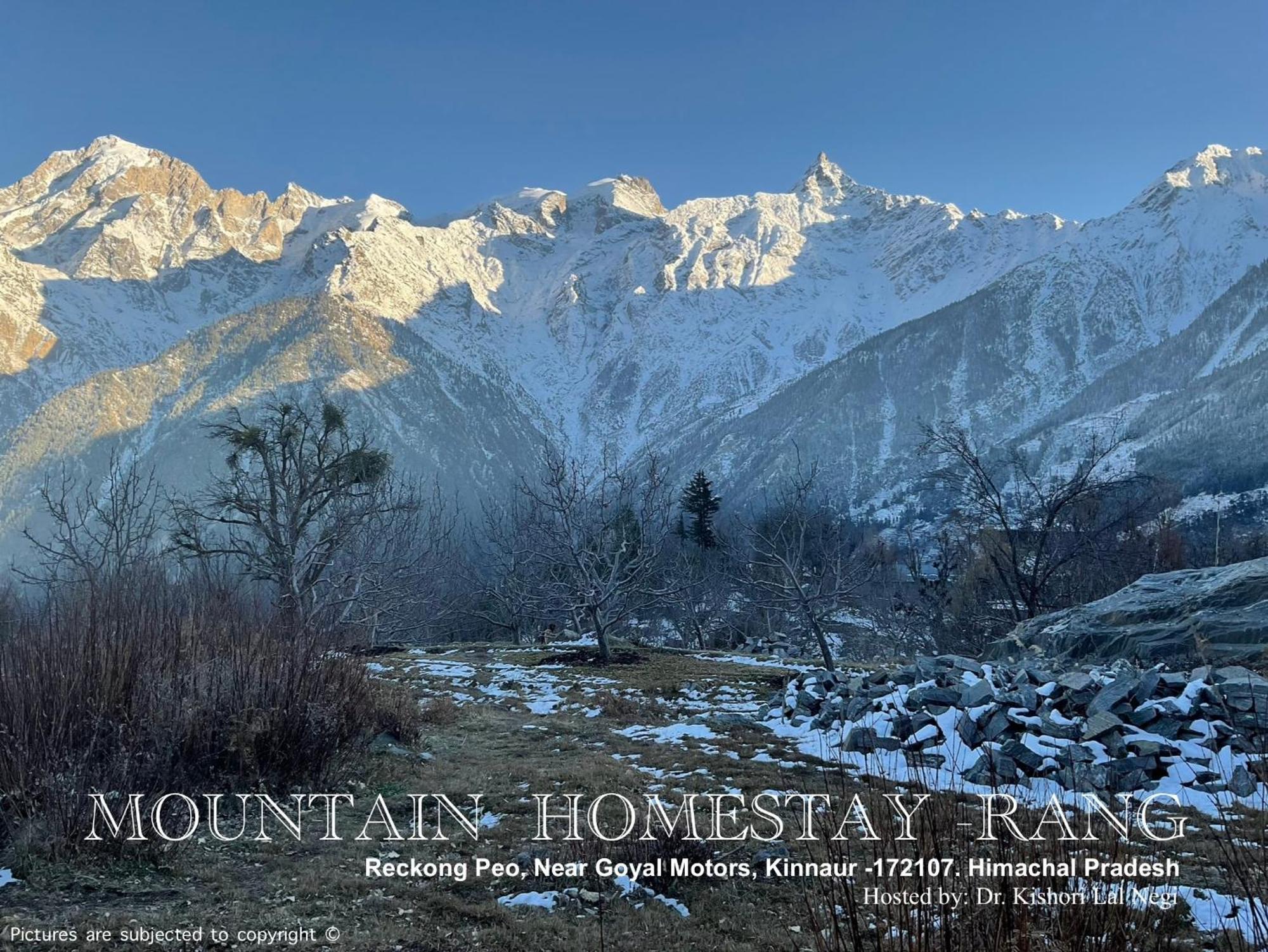 Mountain Home Stay -Rang, At Reckong Peo - Kalpa, Near Goyal Motors, Way To Petrol Pump At Itbp Quarters Bagian luar foto