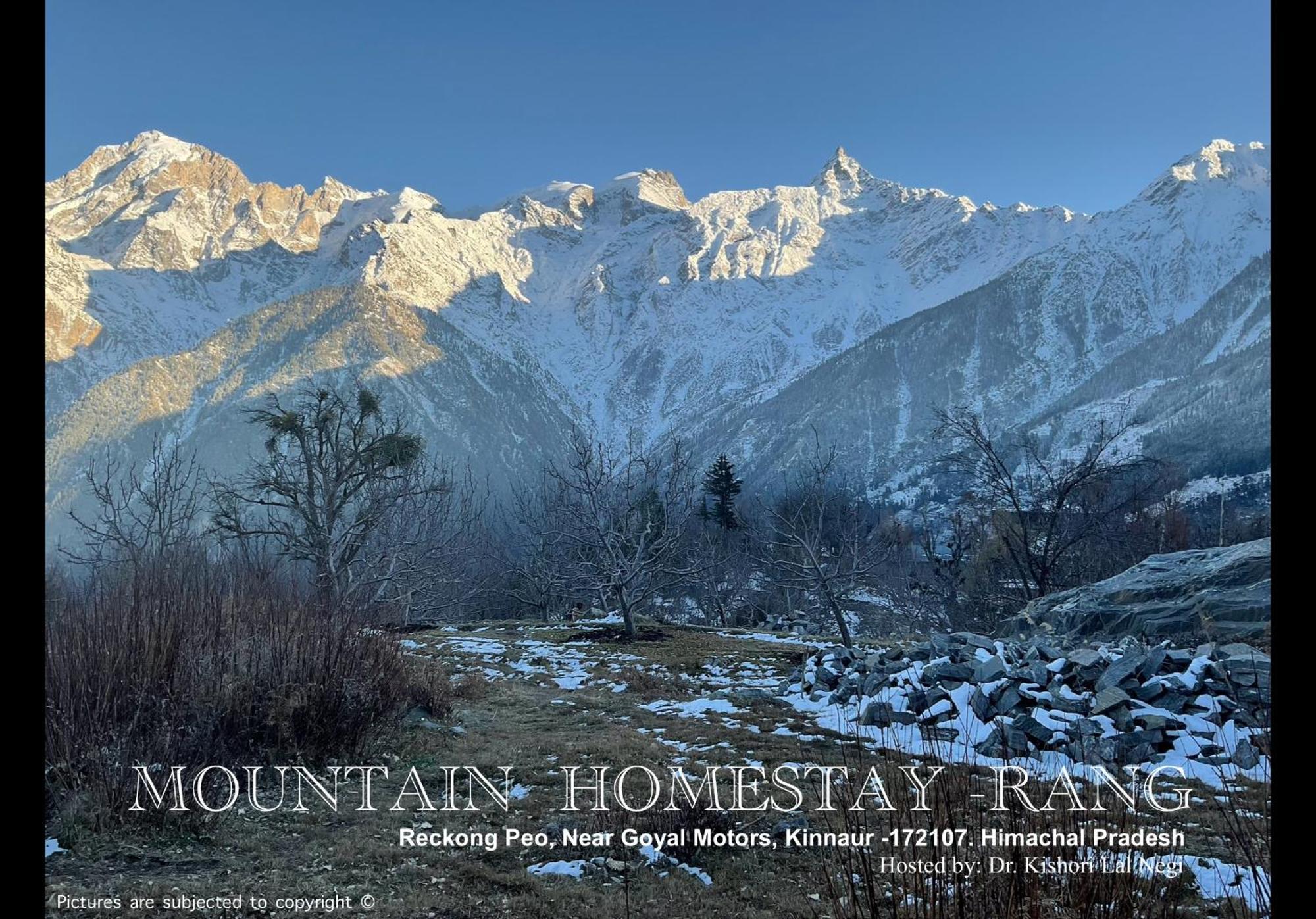 Mountain Home Stay -Rang, At Reckong Peo - Kalpa, Near Goyal Motors, Way To Petrol Pump At Itbp Quarters Bagian luar foto
